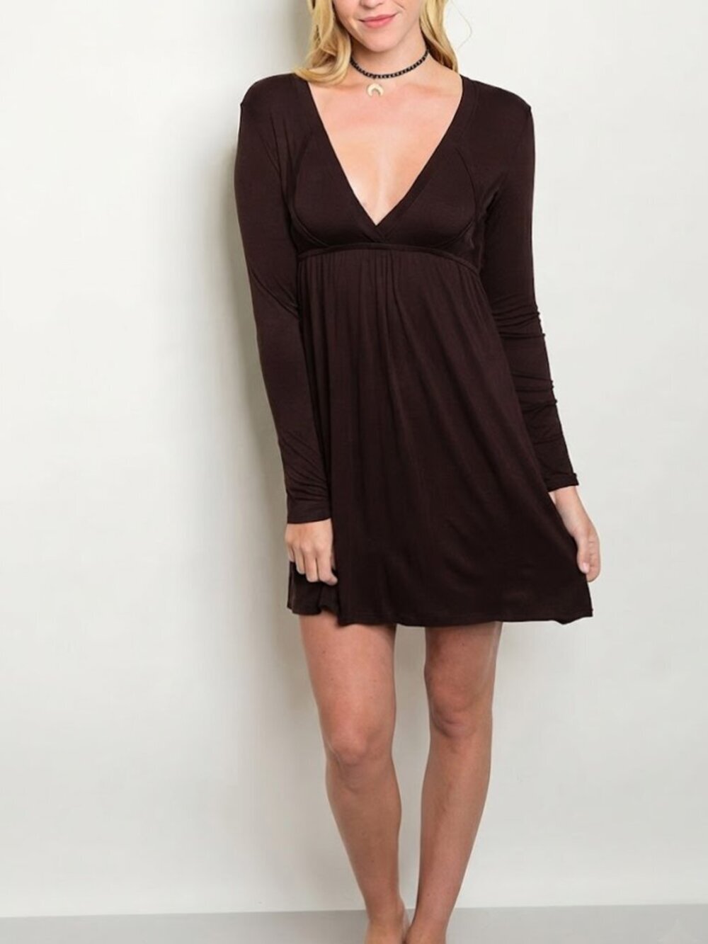 *Clearance*  Hourglass Lilly Dark Brown Dress